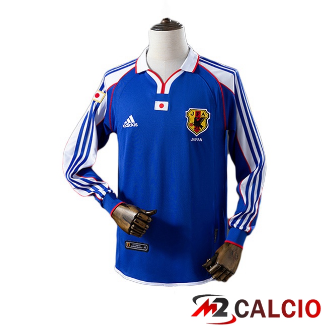 Maglie Calcio Giappone Retro Prima Manica Lunga Blu 2000 Maglie Calcio Giappone Retro Prima Manica Lunga Blu 2000