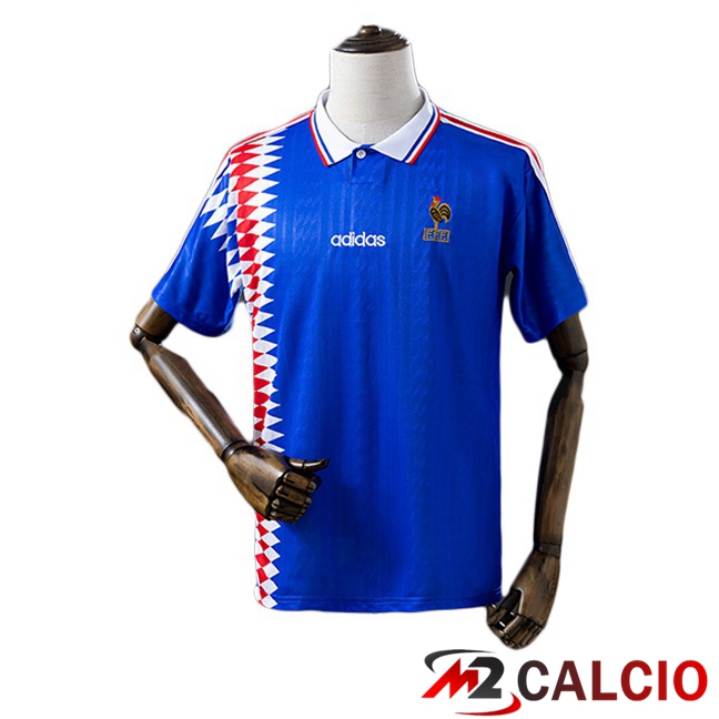 Maglie Calcio Francia Retro Prima Blu 1994 Maglie Calcio Francia Retro Prima Blu 1994