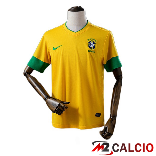 Maglie Calcio Brasile Retro Prima Giallo 2012 Maglie Calcio Brasile Retro Prima Giallo 2012