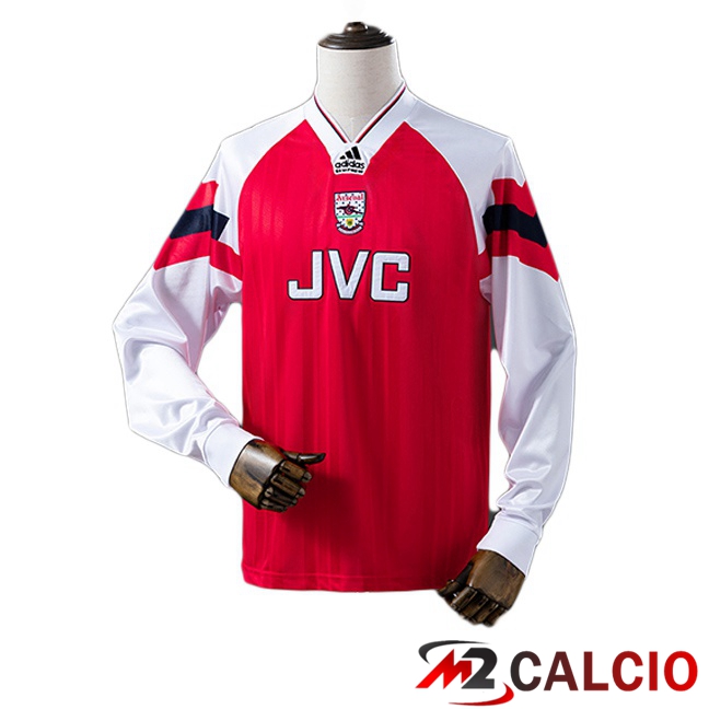 Maglie Calcio Arsenal Retro Prima Manica Lunga Rosso 1992-1994 Maglie Calcio Arsenal Retro Prima Manica Lunga Rosso 1992-1994