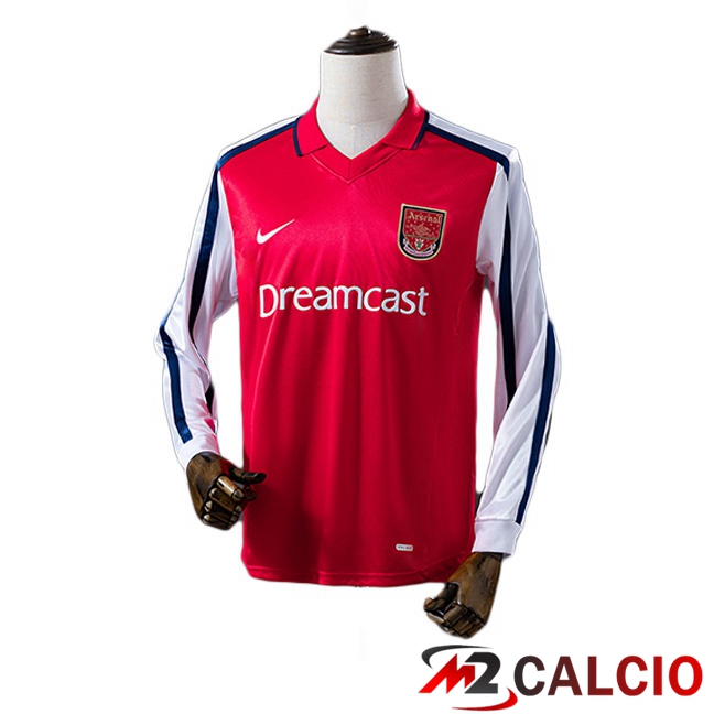 Maglie Calcio Arsenal Retro Prima Manica Lunga Rosso 2001-2002 Maglie Calcio Arsenal Retro Prima Manica Lunga Rosso 2001-2002