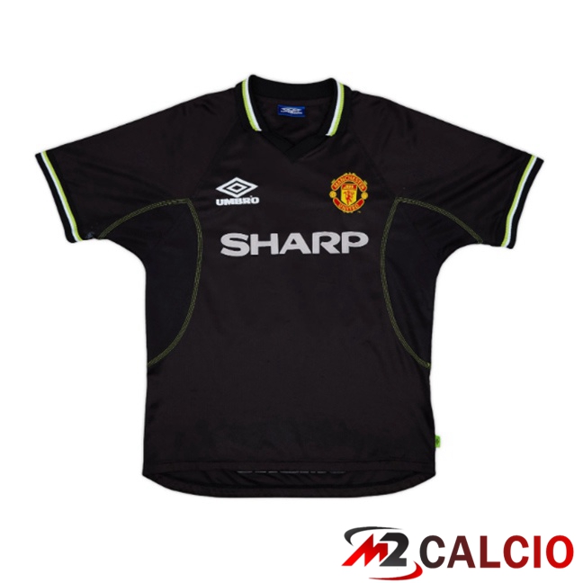 Maglie Calcio Manchester United Retro Portiere Nero 1998-1999 Maglie Calcio Manchester United Retro Portiere Nero 1998-1999
