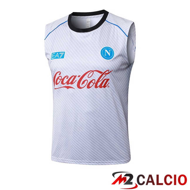 Canotta Allenamento SSC Napoli Bianco 2025/2026 Canotta Allenamento SSC Napoli Bianco 2025/2026
