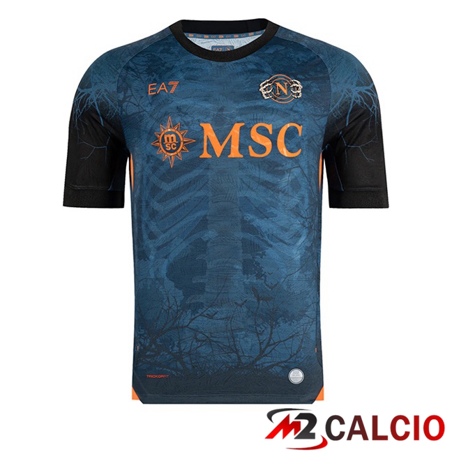 Maglie Calcio SSC Napoli Halloween Blu 2025/2026 Maglie Calcio SSC Napoli Halloween Blu 2025/2026