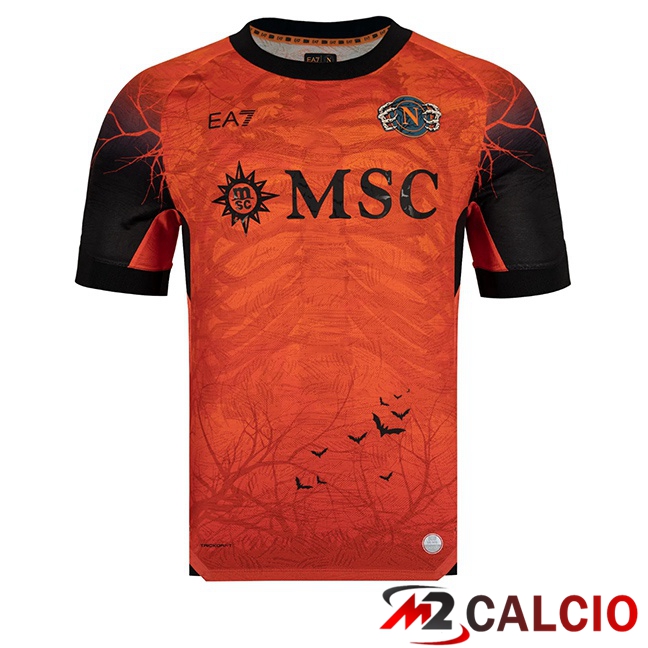 Maglie Calcio SSC Napoli Halloween Arancia 2025/2026 Maglie Calcio SSC Napoli Halloween Arancia 2025/2026
