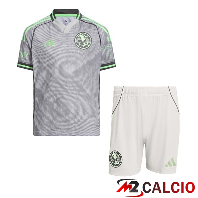 Maglie Calcio Club America Bambino Terza Grigio 2025/2026