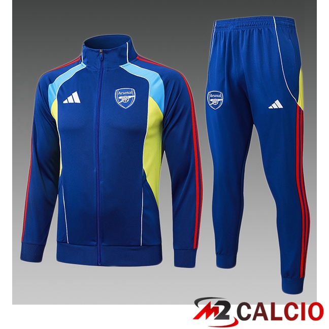 Insieme Tuta Calcio - Giacca Arsenal Bambino Blu 2025/2026 Insieme Tuta Calcio - Giacca Arsenal Bambino Blu 2025/2026