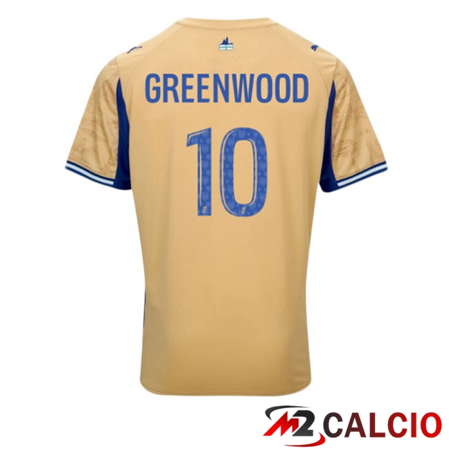 Maglie Calcio Marsiglia OM (GREENWOOD 10) Quarto Giallo 2025/2026 Maglie Calcio Marsiglia OM (GREENWOOD 10) Quarto Giallo 2025/2026