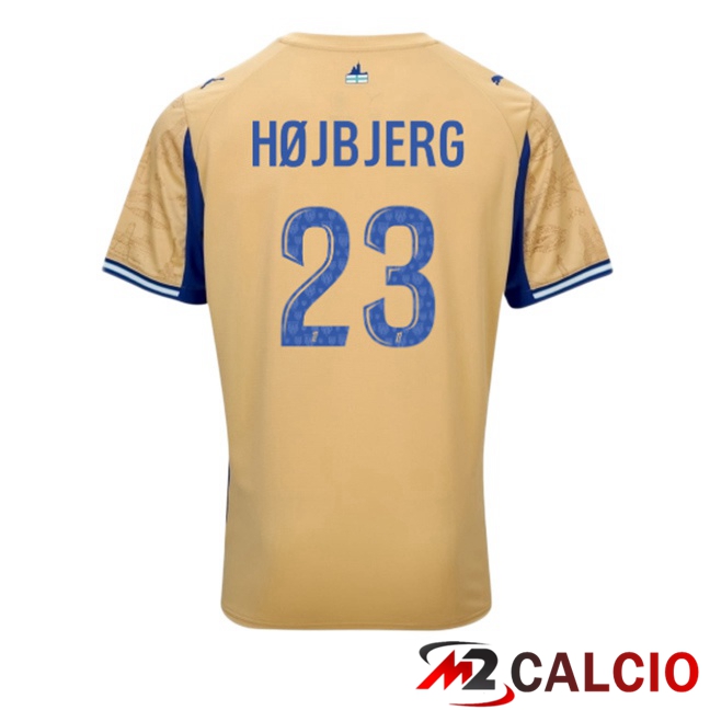 Maglie Calcio Marsiglia OM (HØJBJERG 23) Quarto Giallo 2025/2026 Maglie Calcio Marsiglia OM (HØJBJERG 23) Quarto Giallo 2025/2026