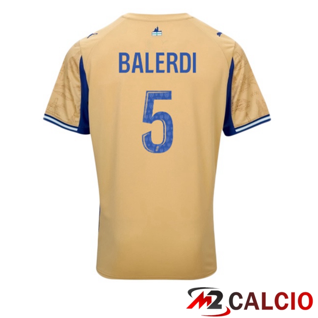 Maglie Calcio Marsiglia OM (BALERDI 5) Quarto Giallo 2025/2026 Maglie Calcio Marsiglia OM (BALERDI 5) Quarto Giallo 2025/2026