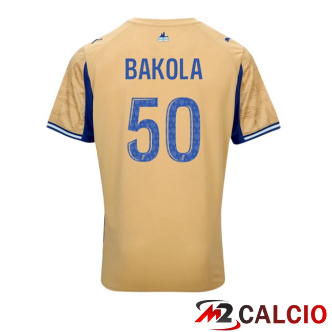 Maglie Calcio Marsiglia OM (BAKOLA 50) Quarto Giallo 2025/2026 Maglie Calcio Marsiglia OM (BAKOLA 50) Quarto Giallo 2025/2026