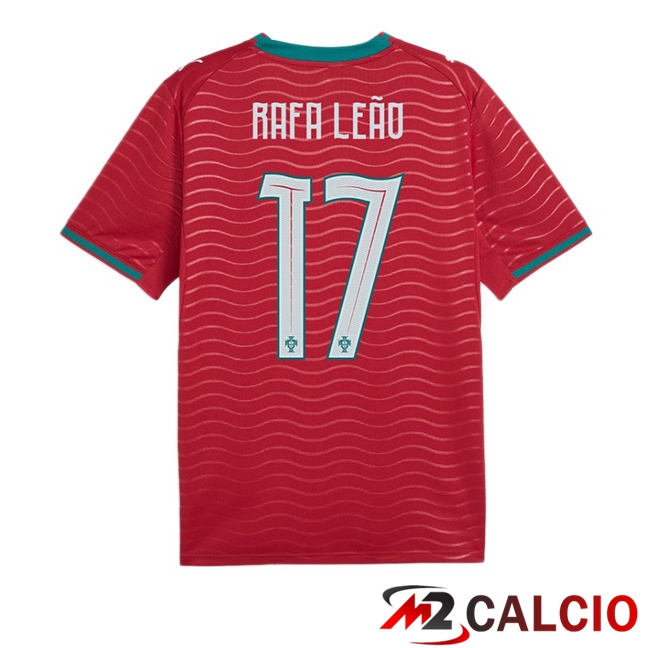 Maglie Calcio Portogallo (Rafa Leão 17) Prima Rosso 2026/2027