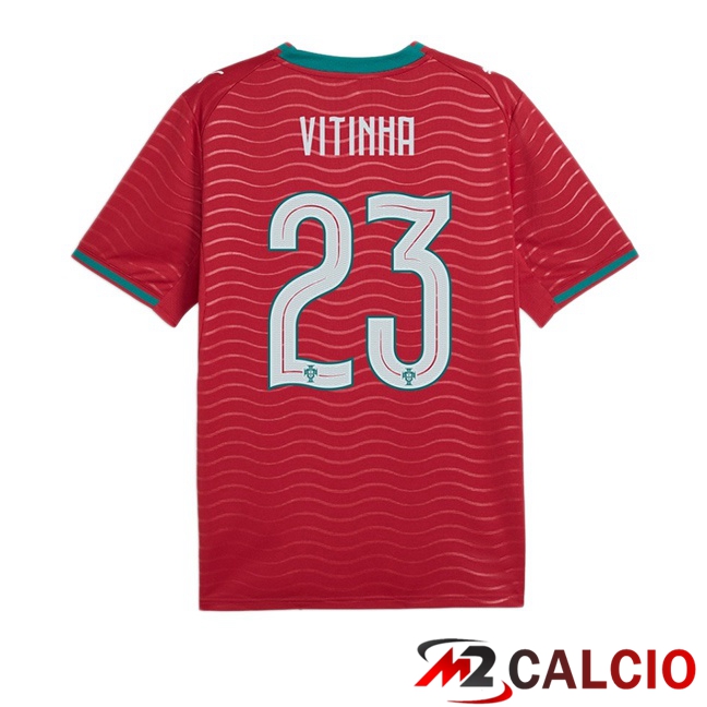 Maglie Calcio Portogallo (Vitinha 23) Prima Rosso 2026/2027