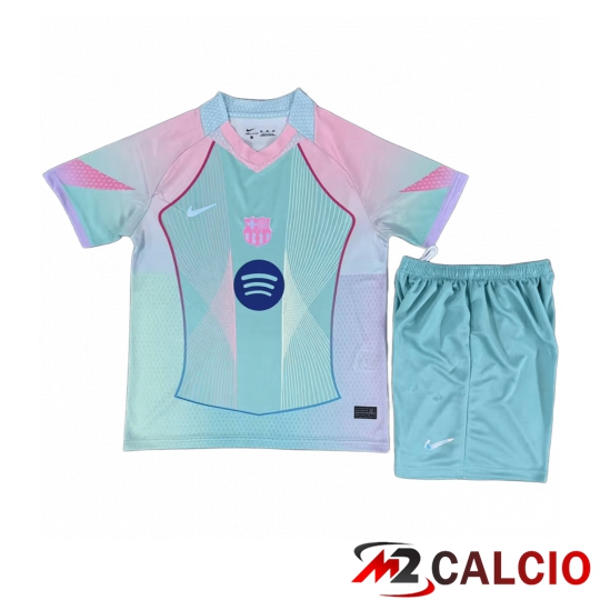 Maglie Calcio Barcellona Bambino Special Edition Verde 2025 2026