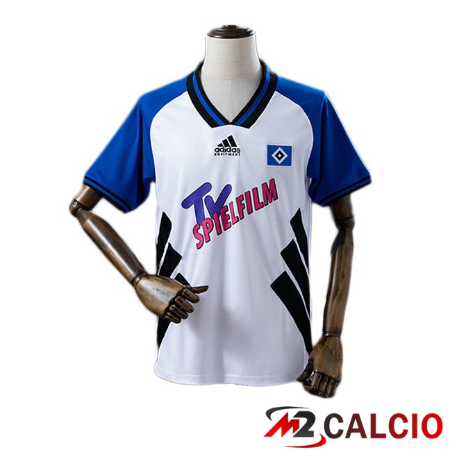 Maglie Calcio Hamburger SV Retro Prima Bianco Blu 1994-1995