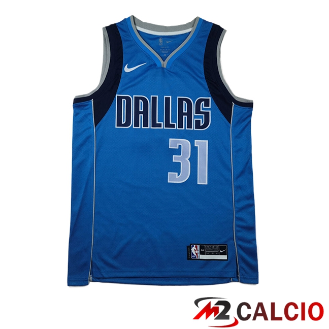 Maglie Dallas Mavericks (THOMPSON #31) 2024/2025 Blu/Nero Maglie Dallas Mavericks (THOMPSON #31) 2024/2025 Blu/Nero