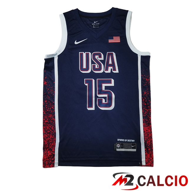 Maglie USA (BOOKER #15) 2025/2026 Blu Scuro Maglie USA (BOOKER #15) 2025/2026 Blu Scuro