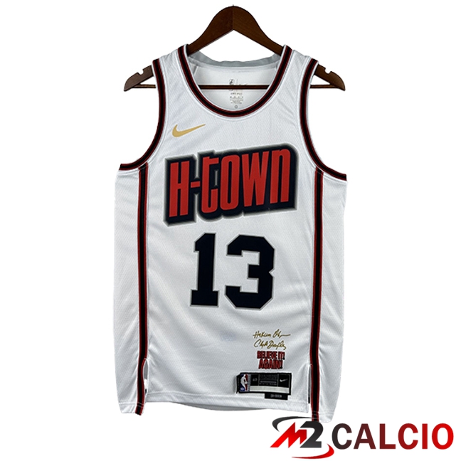 Maglie Houston Rockets (HARDEN #13) 2025/2026 Bianco/Rosso/Nero Maglie Houston Rockets (HARDEN #13) 2025/2026 Bianco/Rosso/Nero