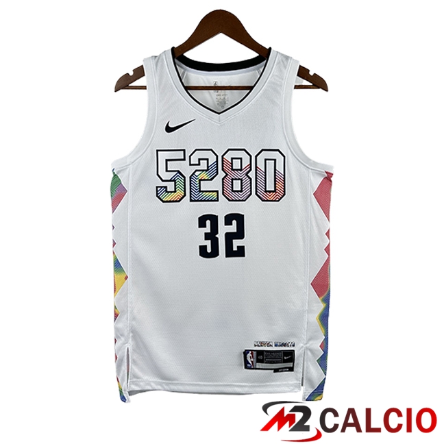 Maglie Denver Nuggets (GORDON #32) 2025/2026 Bianco/Nero Maglie Denver Nuggets (GORDON #32) 2025/2026 Bianco/Nero