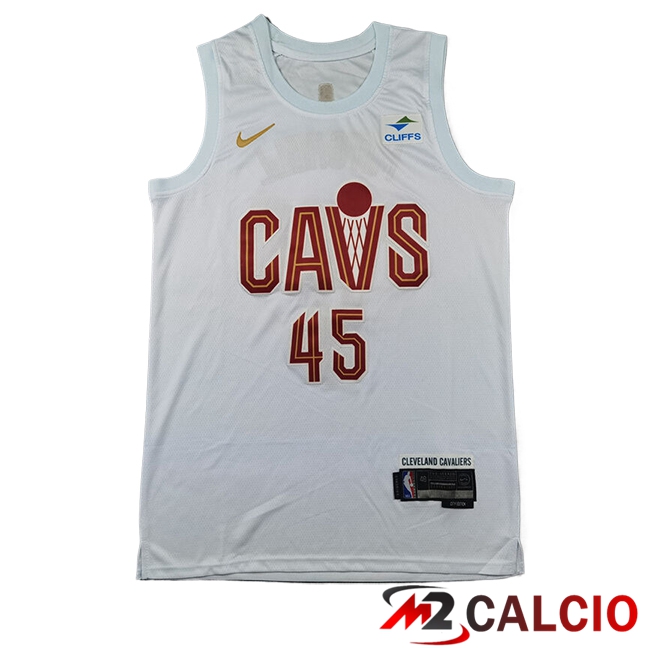 Maglie Cleveland Cavaliers (MITCHELL #45) 2024/2025 Bianco/Rosso Maglie Cleveland Cavaliers (MITCHELL #45) 2024/2025 Bianco/Rosso