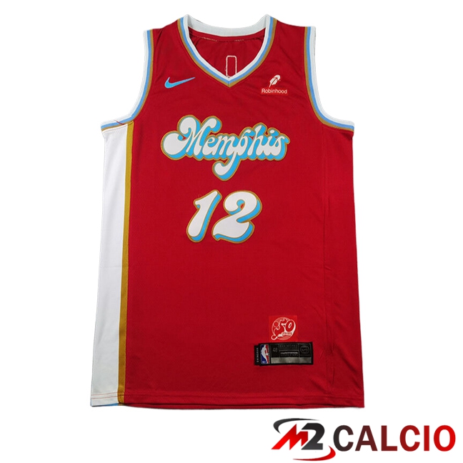 Maglie Memphis Grizzlies (MORANT #12) 2024/2025 Rosso/Blu Maglie Memphis Grizzlies (MORANT #12) 2024/2025 Rosso/Blu
