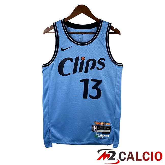 Maglie Los Angeles Clippers (GEORGE #13) 2024/2025 Blu/Nero Maglie Los Angeles Clippers (GEORGE #13) 2024/2025 Blu/Nero