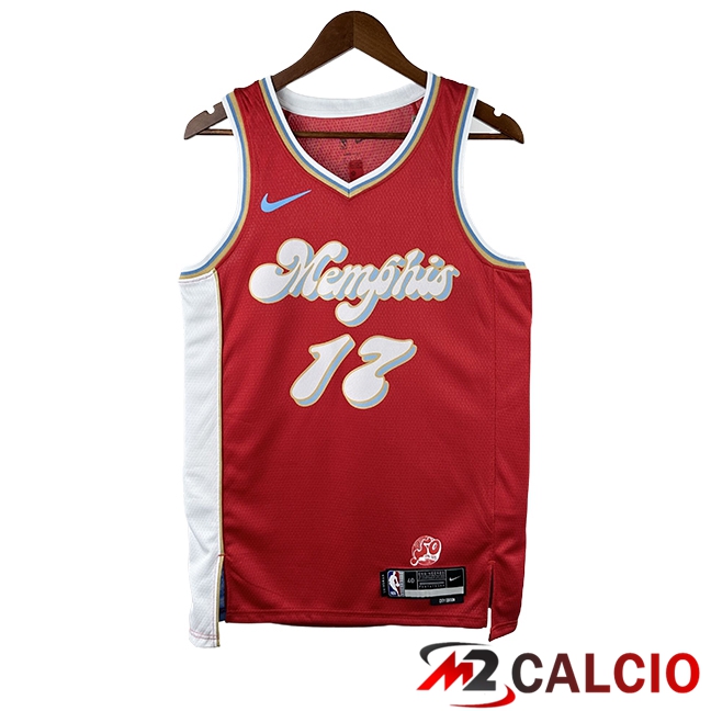Maglie Memphis Grizzlies (KAWAMURA #17) 2024/2025 Rosso/Blu Maglie Memphis Grizzlies (KAWAMURA #17) 2024/2025 Rosso/Blu