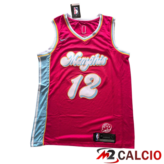 Maglie Memphis Grizzlies (MORANT #12) 2024/2025 Rosso/Blu/Bianco Maglie Memphis Grizzlies (MORANT #12) 2024/2025 Rosso/Blu/Bianco