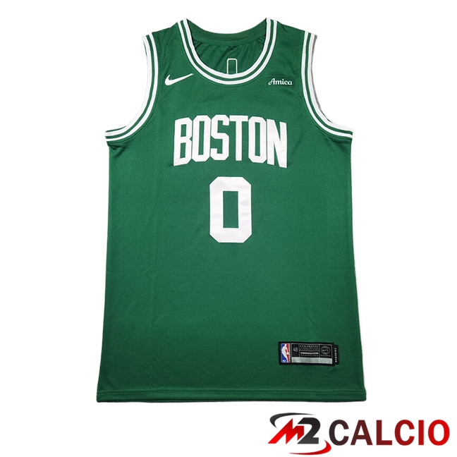 Maglie Boston Celtics (TATUM #0) 2024/2025 Verde Maglie Boston Celtics (TATUM #0) 2024/2025 Verde
