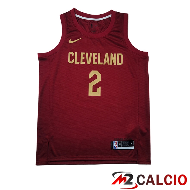 Maglie Cleveland Cavaliers (IRVING #2) 2024/2025 Rosso/Giallo Maglie Cleveland Cavaliers (IRVING #2) 2024/2025 Rosso/Giallo