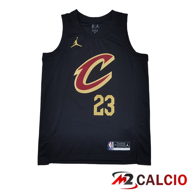Maglie Cleveland Cavaliers (JAMES #23) 2024/2025 Nero/Giallo Maglie Cleveland Cavaliers (JAMES #23) 2024/2025 Nero/Giallo