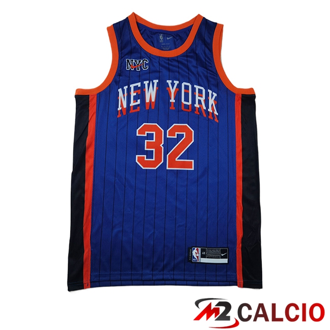 Maglie New York Knicks (TOWNS #32) 2024/2025 Blu/Nero/Arancia Maglie New York Knicks (TOWNS #32) 2024/2025 Blu/Nero/Arancia