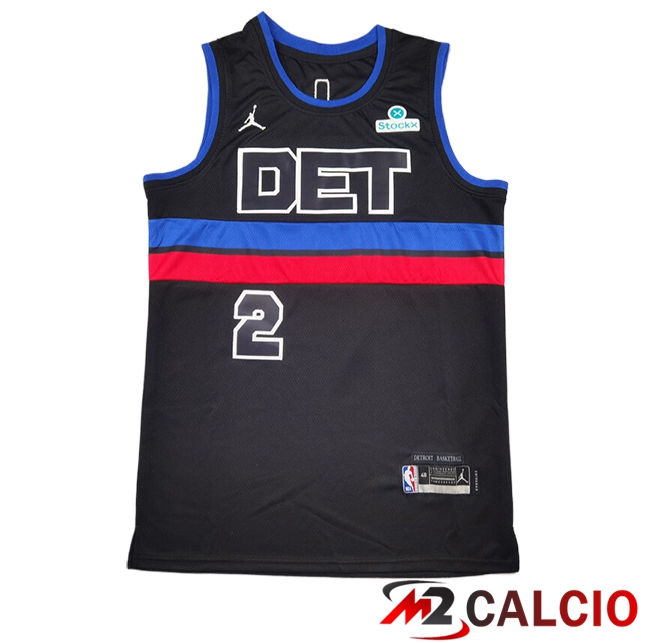 Maglie Detroit Pistons (CUNNINGHAM #2) 2025/2026 Nero Maglie Detroit Pistons (CUNNINGHAM #2) 2025/2026 Nero