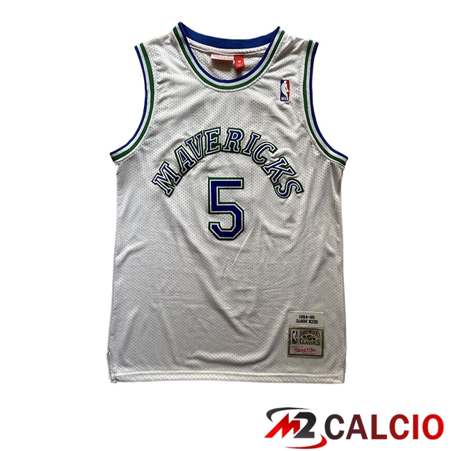 Maglie Dallas Maverickss (KIDD #5) 2025/2026 Bianco/Blu Maglie Dallas Maverickss (KIDD #5) 2025/2026 Bianco/Blu