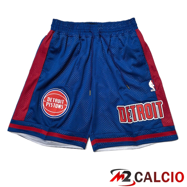 Pantaloncini NBA Detroit Pistons 2025/2026 Blu/Rosso Pantaloncini NBA Detroit Pistons 2025/2026 Blu/Rosso
