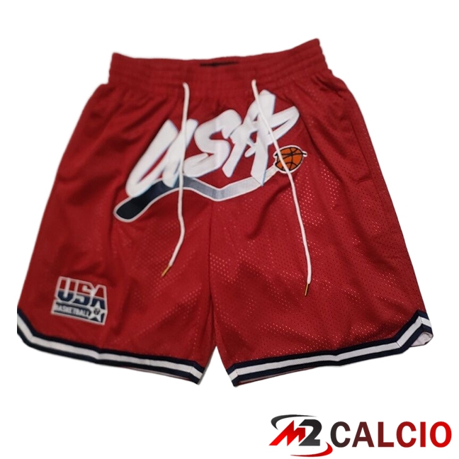 Pantaloncini NBA USA 2025/2026 Rosso - MD.3 Pantaloncini NBA USA 2025/2026 Rosso - MD.3