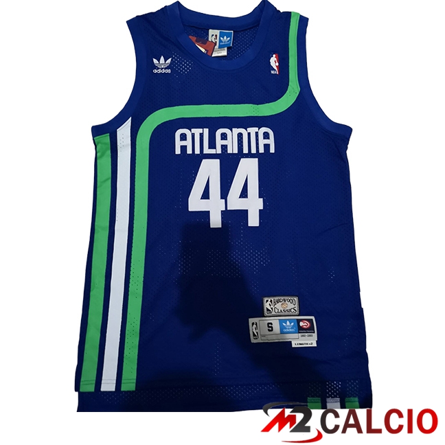 Maglie Atlanta Hawks (PISTOL #44) 2025/2026 Blu/Verde Maglie Atlanta Hawks (PISTOL #44) 2025/2026 Blu/Verde