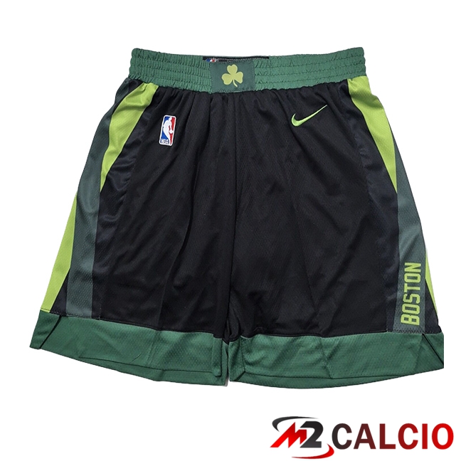 Pantaloncini NBA Boston Celtics 2025/2026 Nero/Verde Pantaloncini NBA Boston Celtics 2025/2026 Nero/Verde