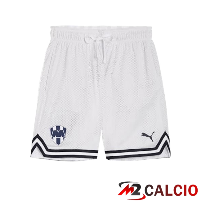 Pantaloncini NBA Monterrey 2025/2026 Bianco/Nero