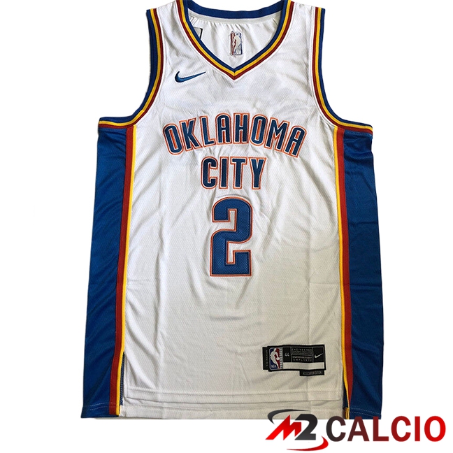 Maglie Oklahoma City Thunder (GIL GEOUS-ALEXANDER #2) 2025/2026 Bianco/Blu Maglie Oklahoma City Thunder (GIL GEOUS-ALEXANDER #2) 2025/2026 Bianco/Blu