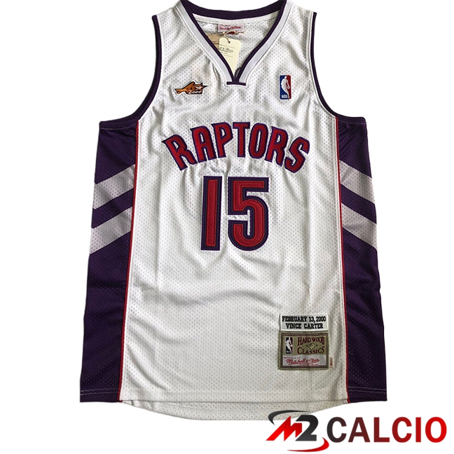 Maglie Toronto Raptors (CARTER #15) 2025/2026 Bianco/Viola/Rosso Maglie Toronto Raptors (CARTER #15) 2025/2026 Bianco/Viola/Rosso