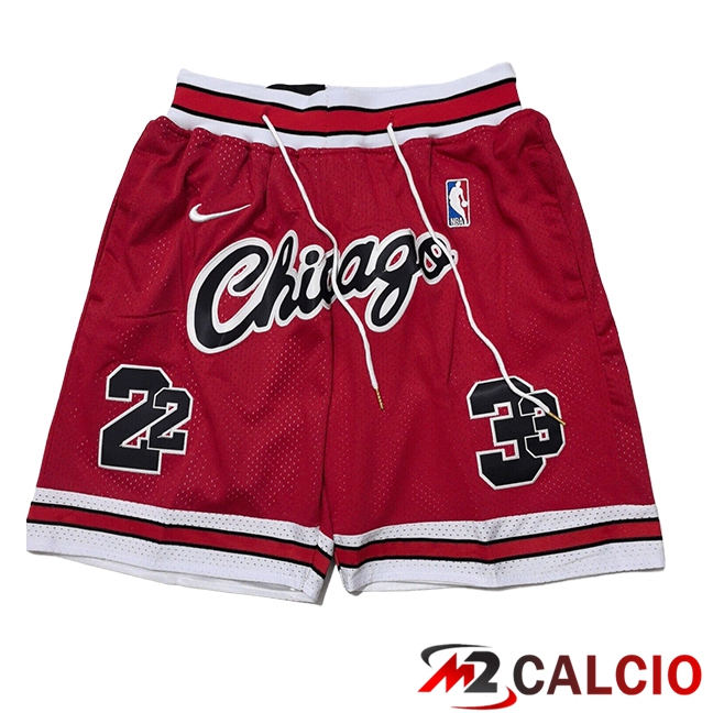 Pantaloncini NBA Chicago Bulls 2025/2026 Rosso/Bianco/Nero