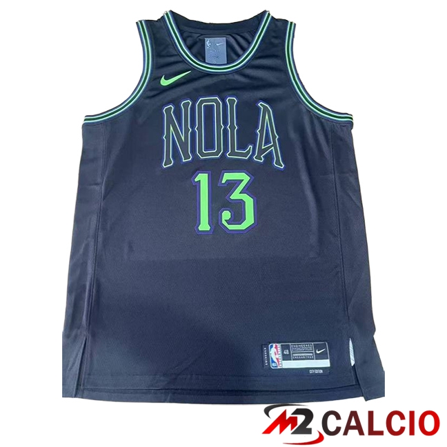 Maglie New Orleans Pelicans (POOLE #13) 2025/2026 Blu Scuro Maglie New Orleans Pelicans (POOLE #13) 2025/2026 Blu Scuro