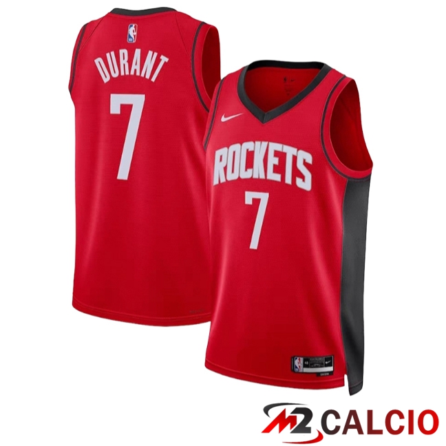 Maglie Houston Rockets (DURANT #7) 2025/2026 Rosso/Bianco/Nero Maglie Houston Rockets (DURANT #7) 2025/2026 Rosso/Bianco/Nero