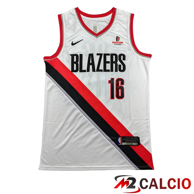 Maglie Portland Trail Blazers (YANG #16) 2025/2026 Bianco/Rosso/Nero Maglie Portland Trail Blazers (YANG #16) 2025/2026 Bianco/Rosso/Nero