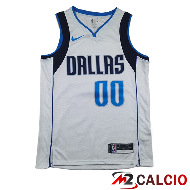 Maglie Dallas Mavericks (CHRISTIE #00) 2025/2026 Bianco/Blu/Nero Maglie Dallas Mavericks (CHRISTIE #00) 2025/2026 Bianco/Blu/Nero