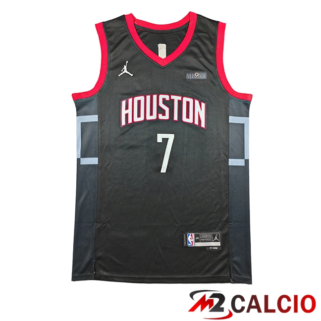 Maglie Houston Rockets (DURANT #7) 2025/2026 Nero/Grigio/Rosso Maglie Houston Rockets (DURANT #7) 2025/2026 Nero/Grigio/Rosso