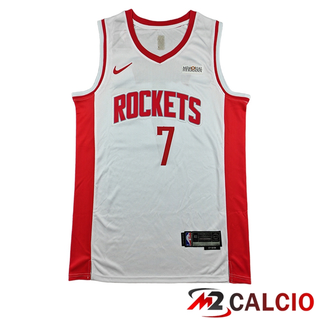 Maglie Houston Rockets (DURANT #7) 2025/2026 Bianco/Rosso Maglie Houston Rockets (DURANT #7) 2025/2026 Bianco/Rosso
