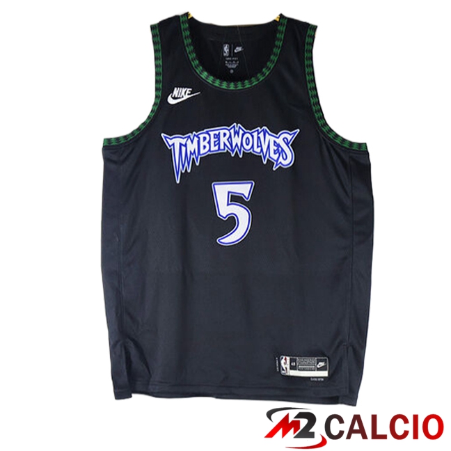 Maglie Minnesota Timberwolves (EDWARDS #5) 2025/2026 Nero/Verde Maglie Minnesota Timberwolves (EDWARDS #5) 2025/2026 Nero/Verde
