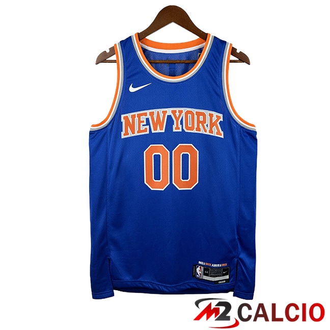 Maglie New York Knicks (CLARKSON #00) 2025/2026 Blu/Arancia Maglie New York Knicks (CLARKSON #00) 2025/2026 Blu/Arancia